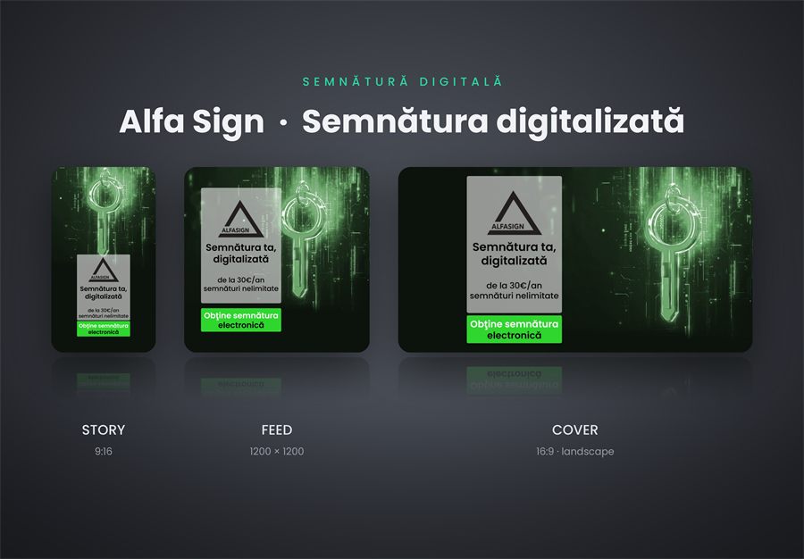 Design and branding for Alfa Sign