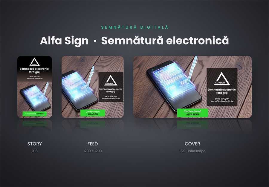 Design and branding for Alfa Sign